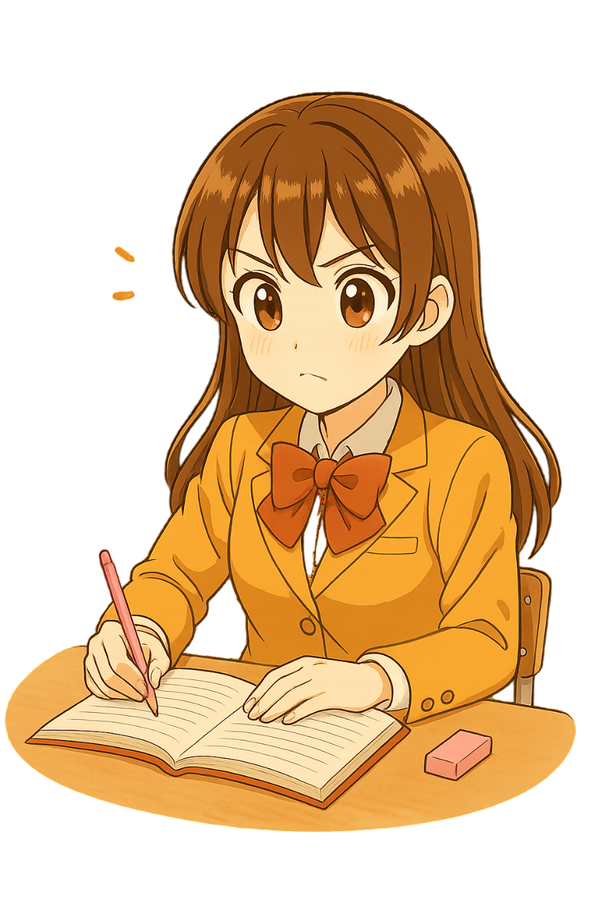 Kana quiz result illustration